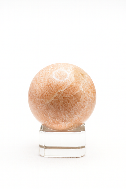Peach Moonstone Sphere #2 - Small