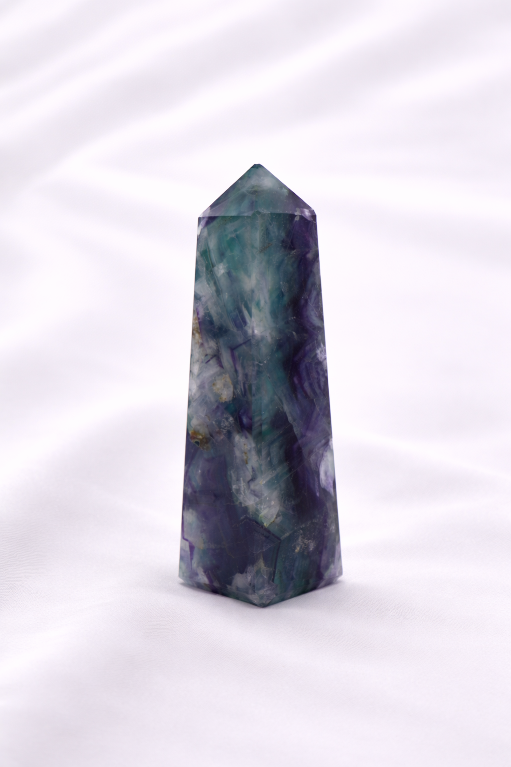 Fluorite Tower #10 - Tip Broken