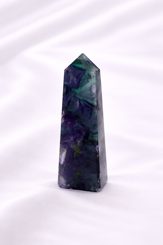 Fluorite Tower #10 - Tip Broken