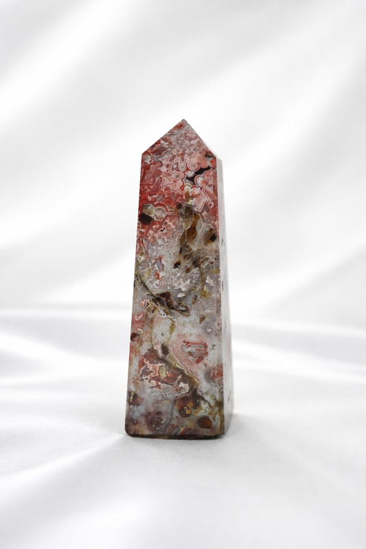 Mexican Crazy Lace Agate Tower #12