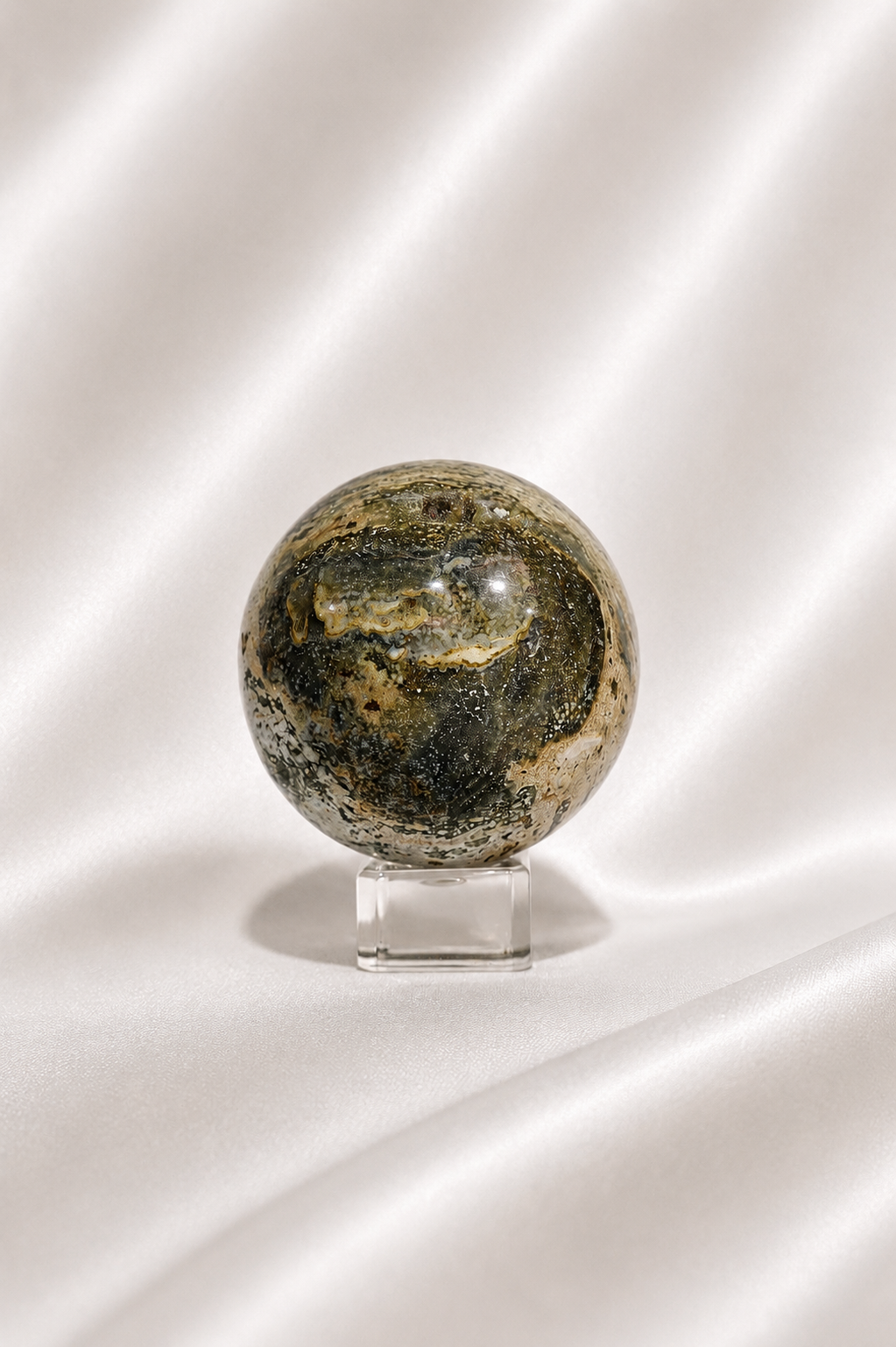 Orbicular Ocean Jasper Sphere #5