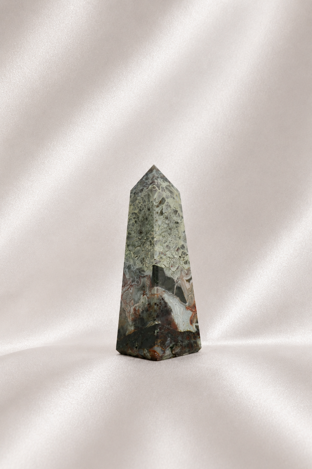Mexican Crazy Lace Agate Tower #25