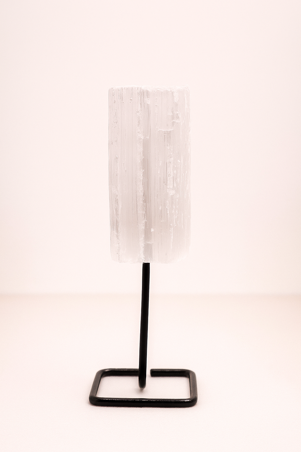 Raw Selenite on Stand