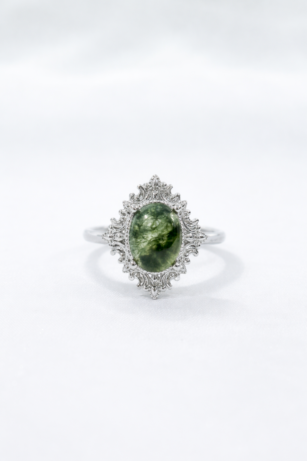 Moss Agate Ring