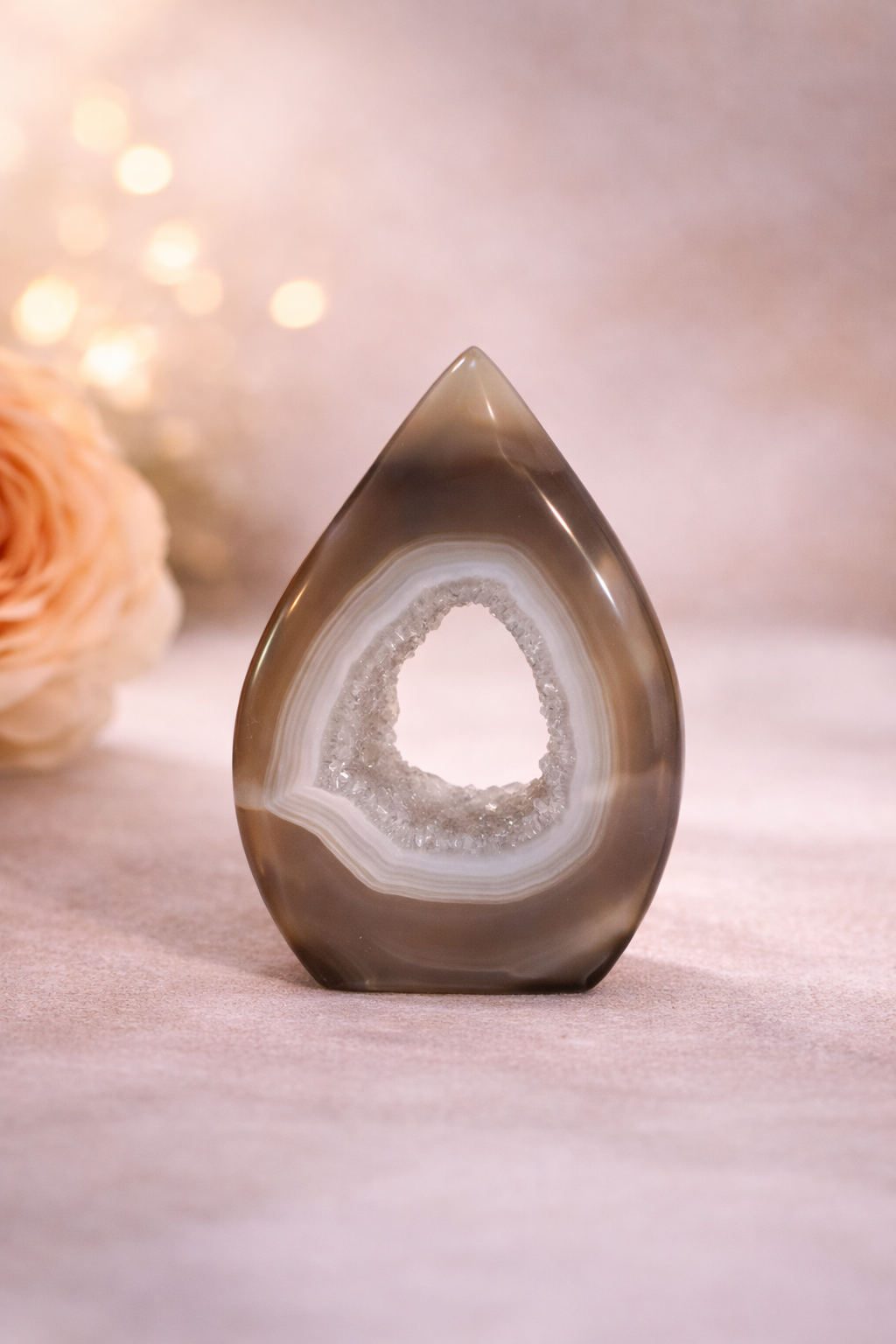 Druzy Agate Flame #4