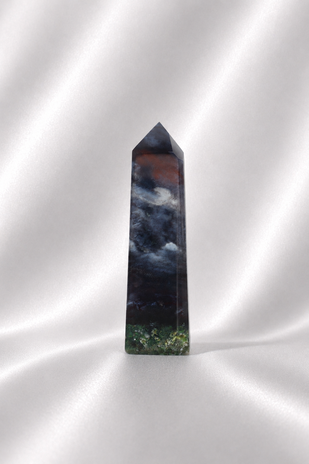 Red Moss Agate Tower #4 - RARE