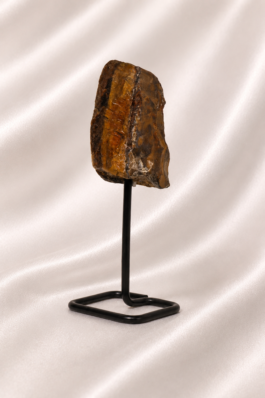 Raw Tigers Eye on Stand #2