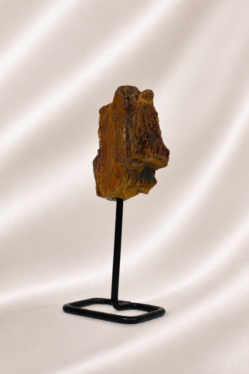 Raw Tigers Eye on Stand #1