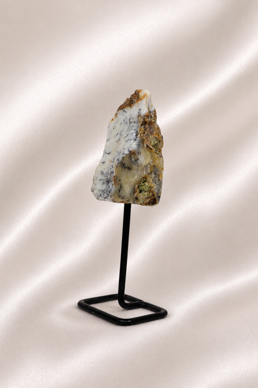 Raw Dendritic Opal on Stand #2