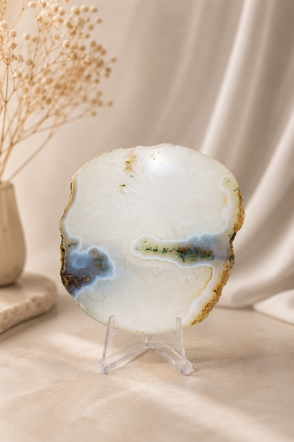 Agate Slice With Stand #10