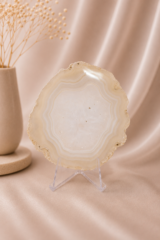 Agate Slice With Stand #5