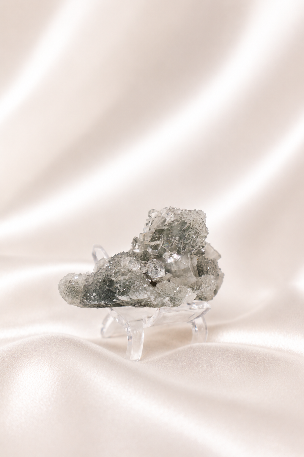 Blue Chalcedony with Apophyllite #37