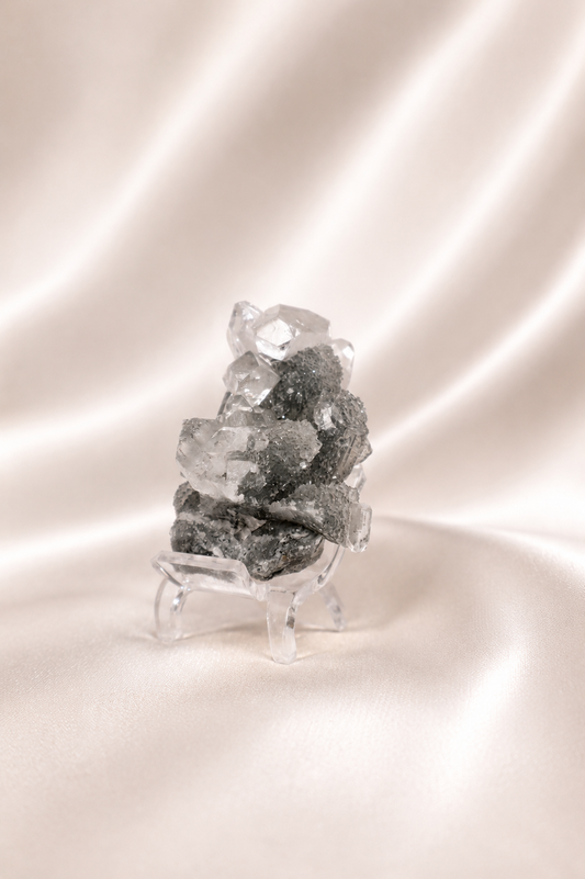 Blue Chalcedony with Apophyllite #40