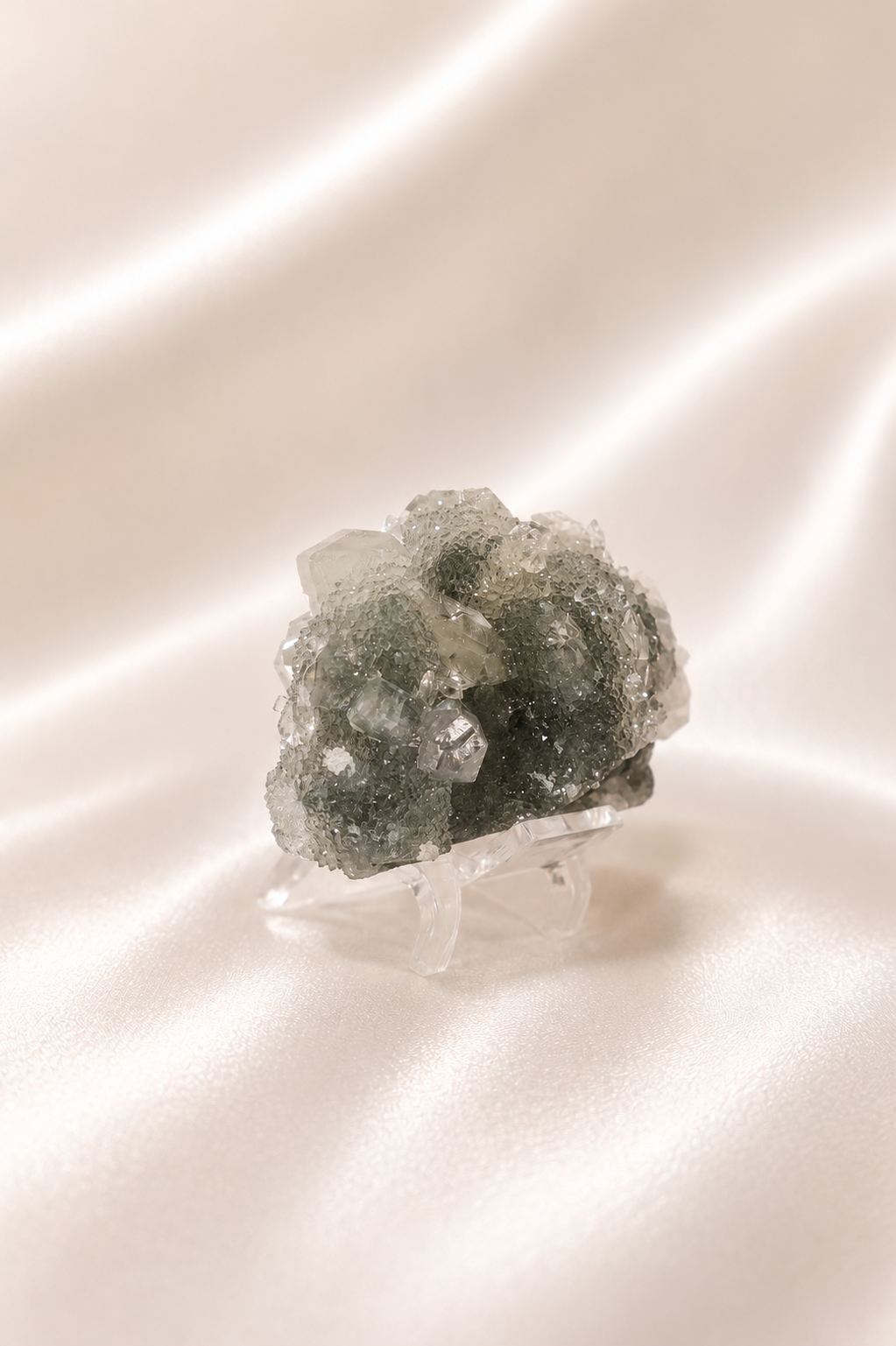 Blue Chalcedony with Apophyllite #42
