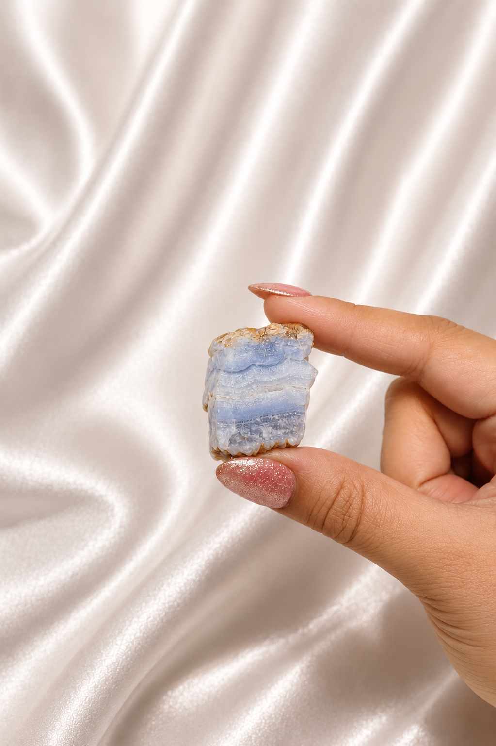 Raw Blue Lace Agate Slice #2