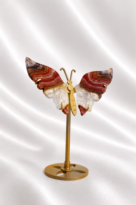 Amethyst Agate Butterfly Wings #11