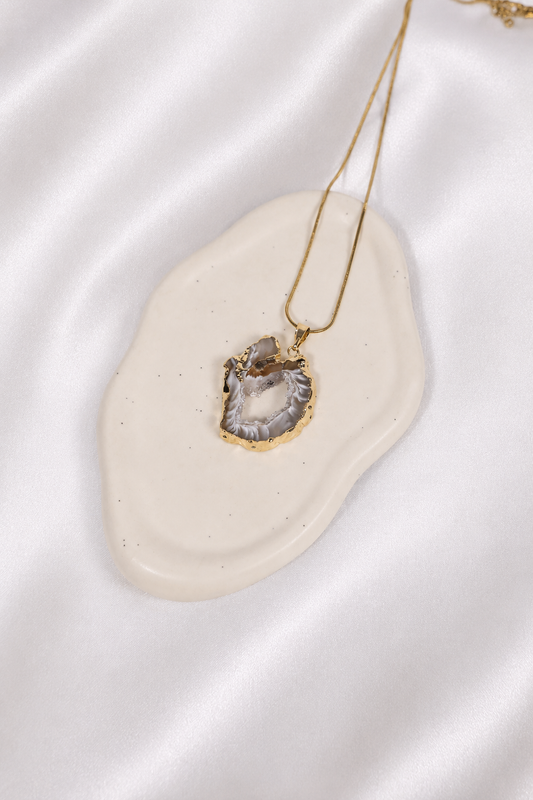 Agate Geode Necklace #9