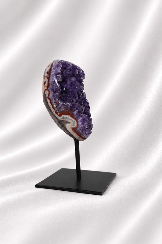 Amethyst Cluster on Stand #10 - AAA Quality