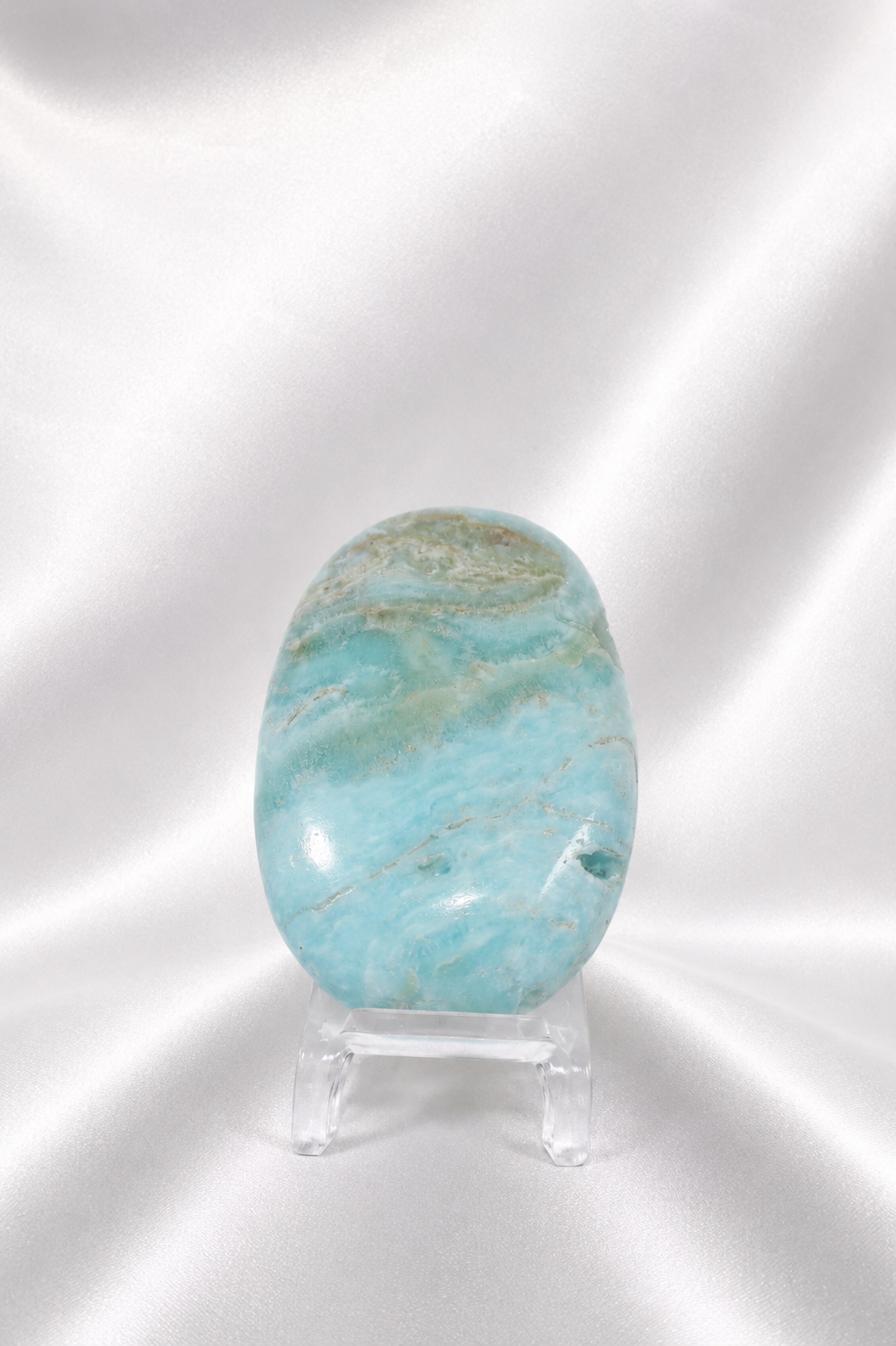 Blue Aragonite Palmstone #4