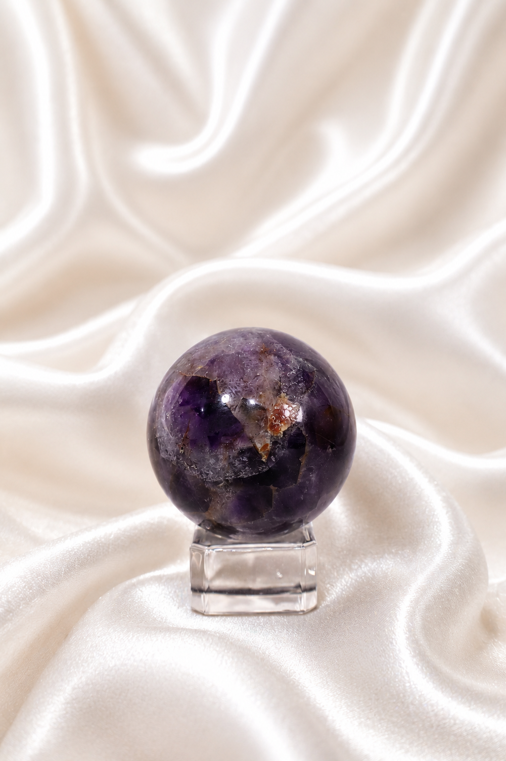 Chevron Amethyst Sphere #10