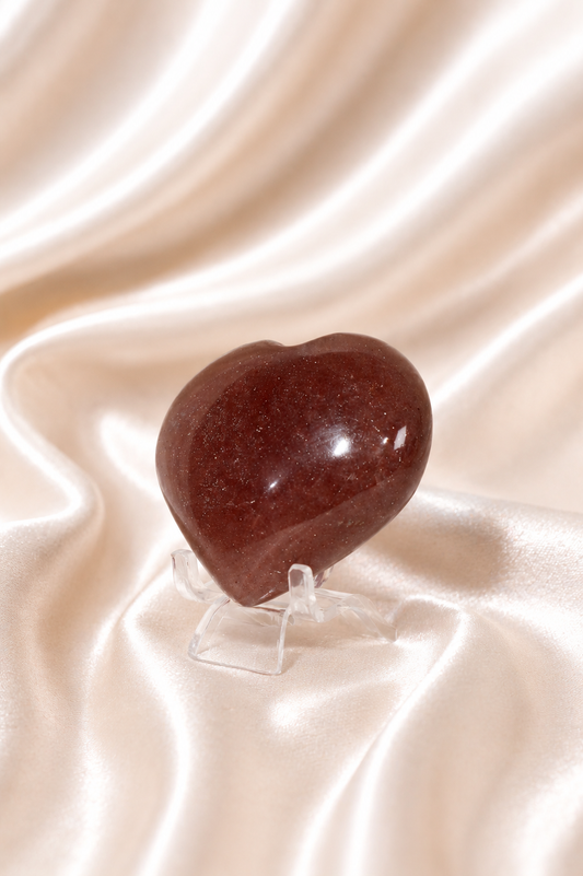 Strawberry Quartz Heart #2 - 96 gm