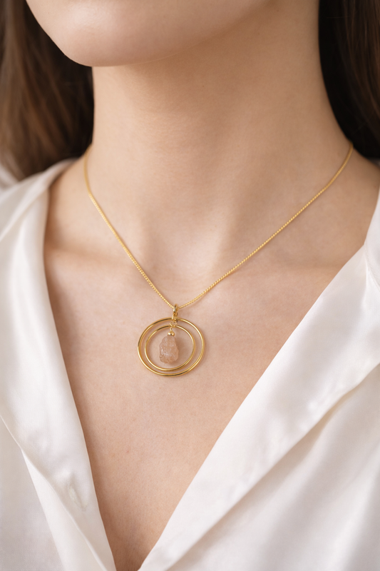 Raw Citrine Necklace