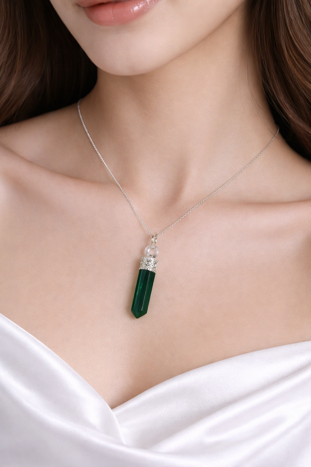 Nephrite Green Jade Necklace
