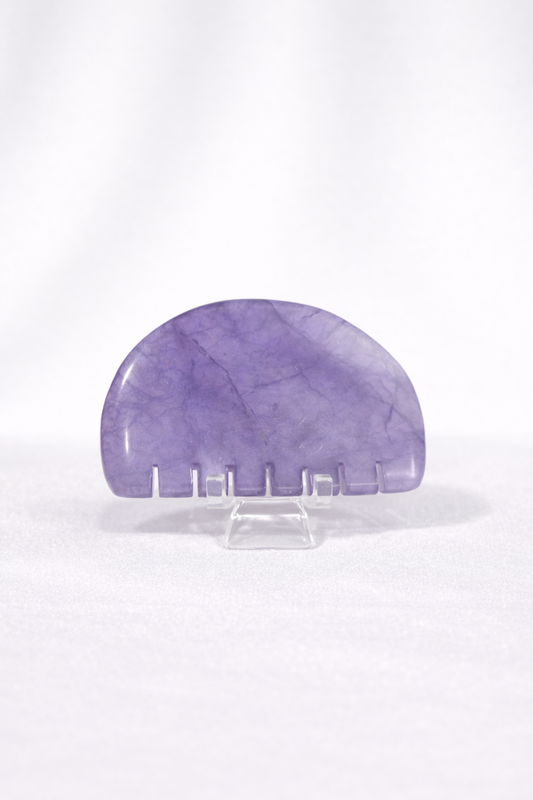 Amethyst Comb Carving