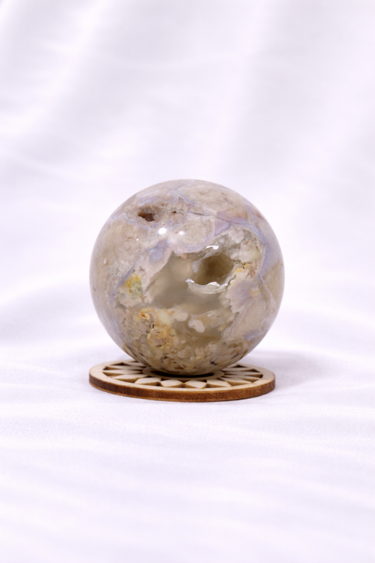 Flower Agate Sphere #14