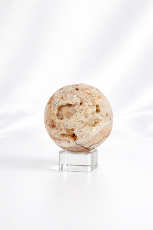 Pink Crazy Lace Agate Sphere #37