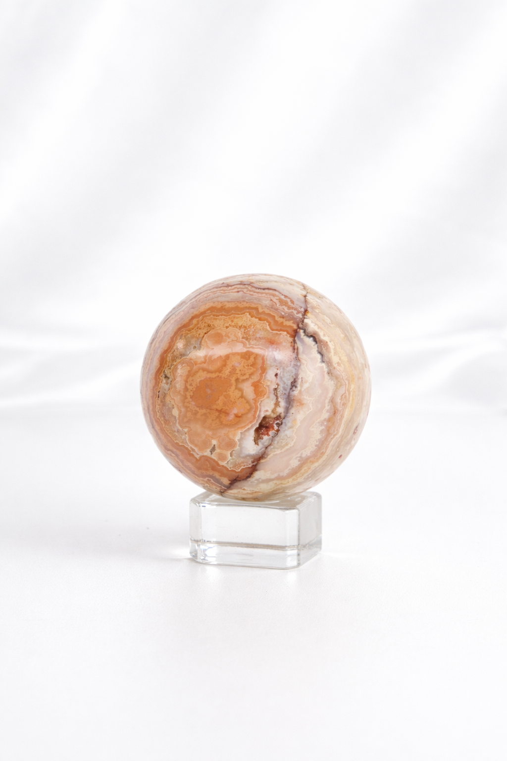Pink Crazy Lace Agate Sphere #37