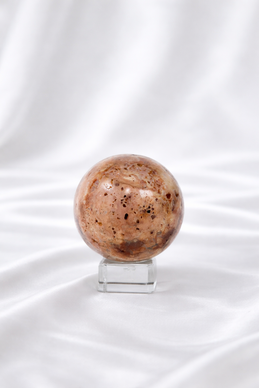 Pink Crazy Lace Agate Sphere #38