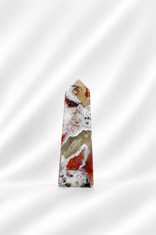 Mexican Crazy Lace Agate Tower #16