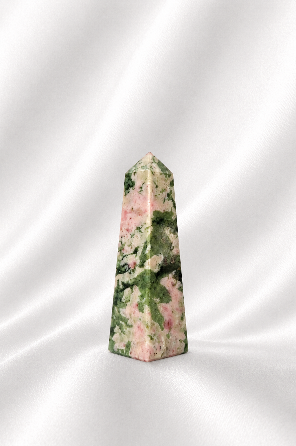 Pink Thulite w/ Green Epidote Tower #5