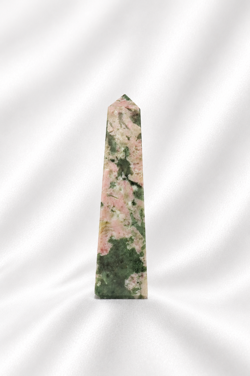 Pink Thulite w/ Green Epidote Tower #8