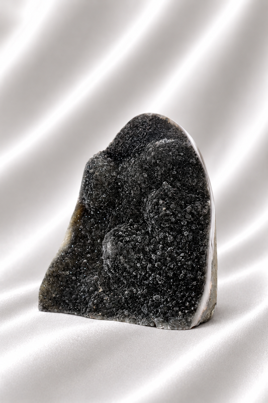 Black Amethyst Cut Base #64 - High Quality - 525 gm