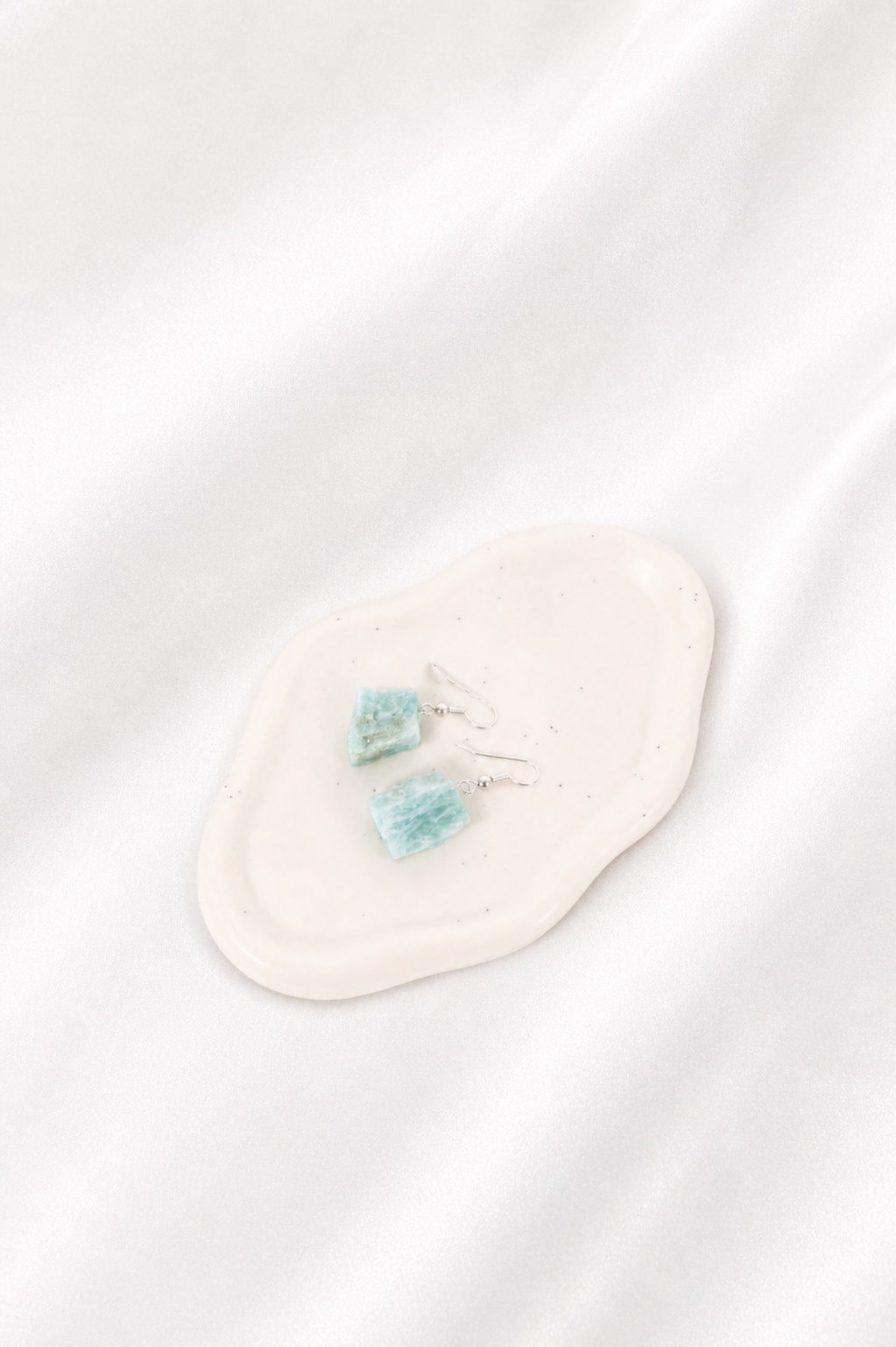 Raw Amazonite Earrings