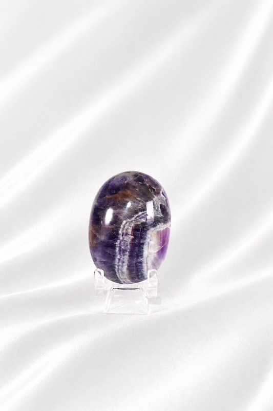 Chevron Amethyst Palmstone #6