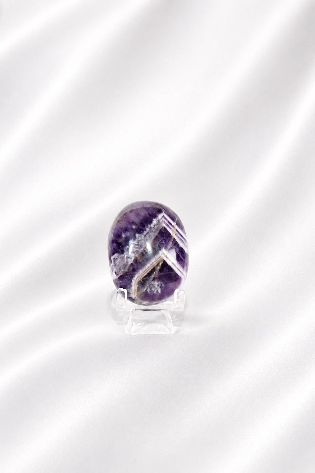 Chevron Amethyst Palmstone #3