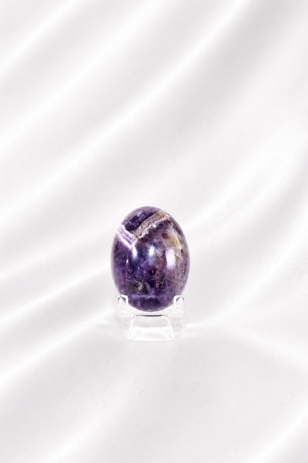 Chevron Amethyst Palmstone #4