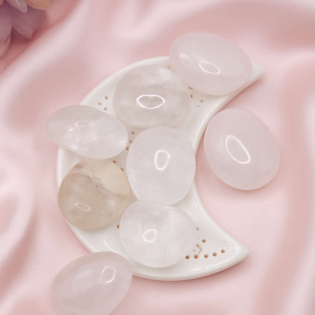 Crackled Clear Quartz Tumbles - Large