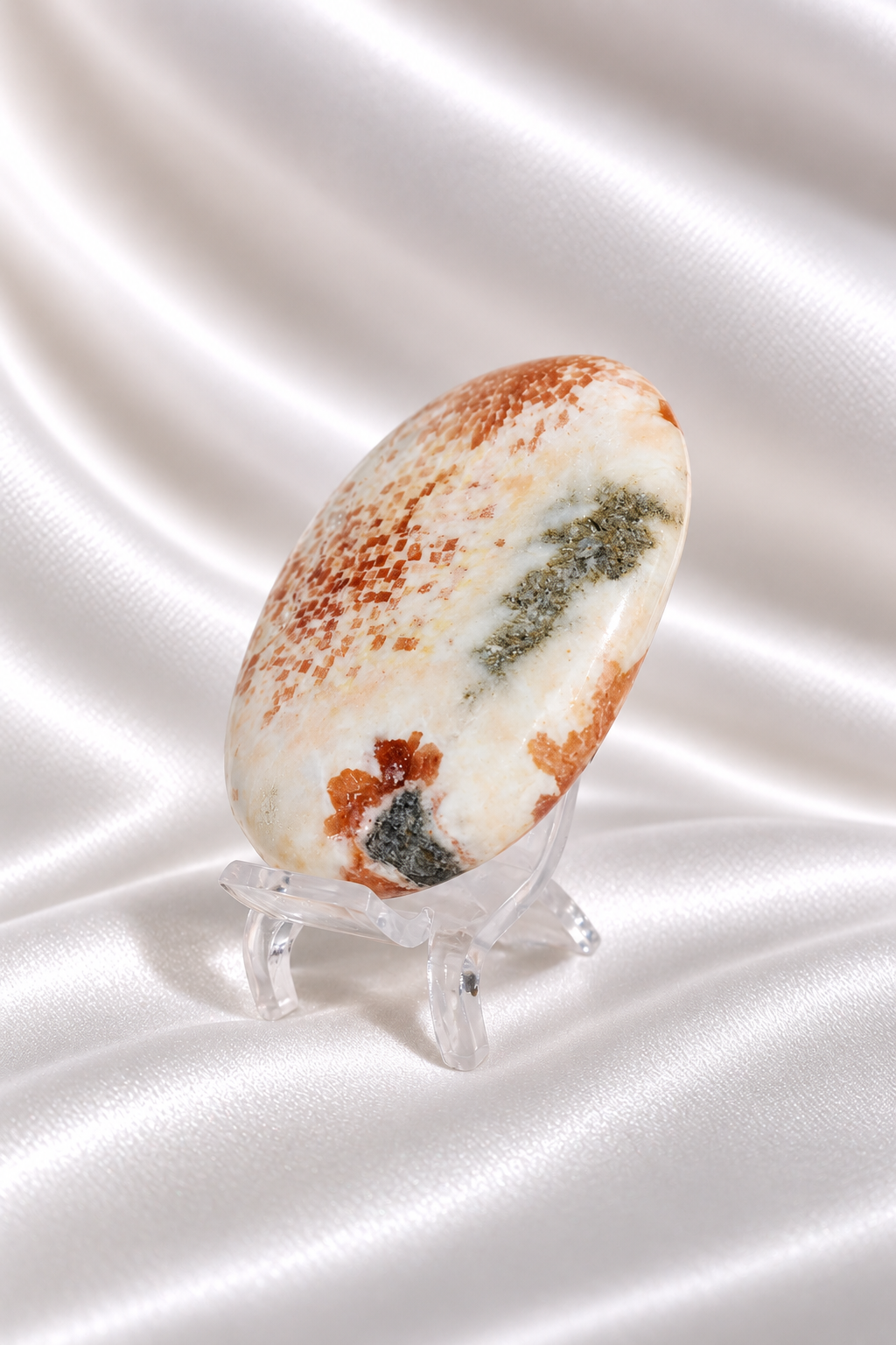 Pink Scolecite Palmstone #7