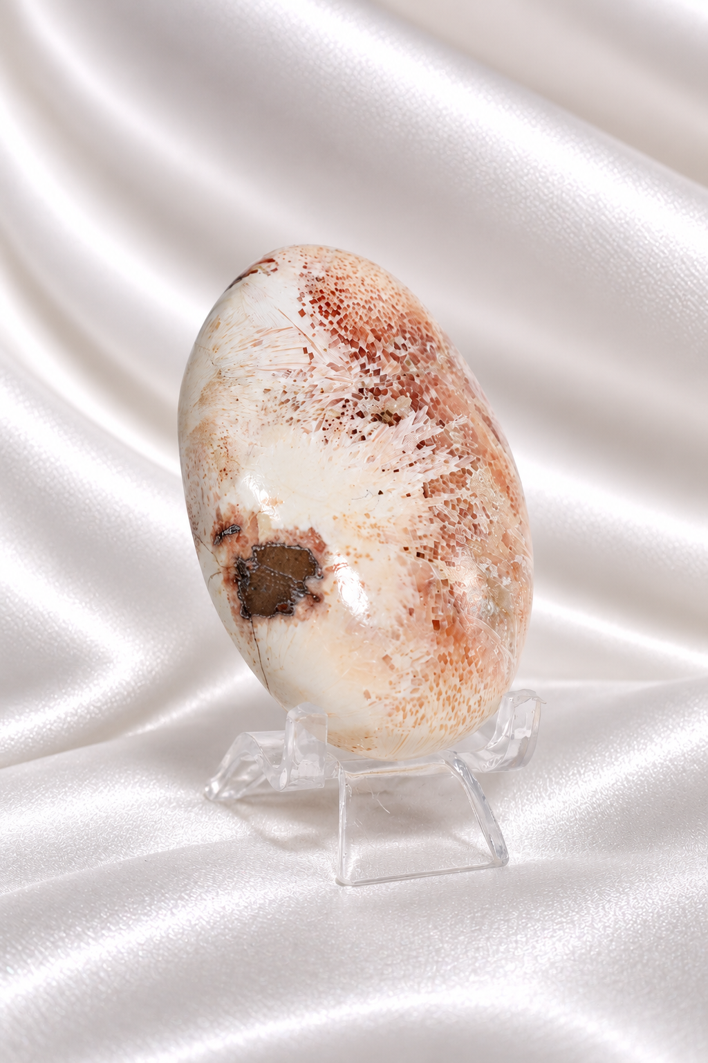 Pink Scolecite Palmstone #10