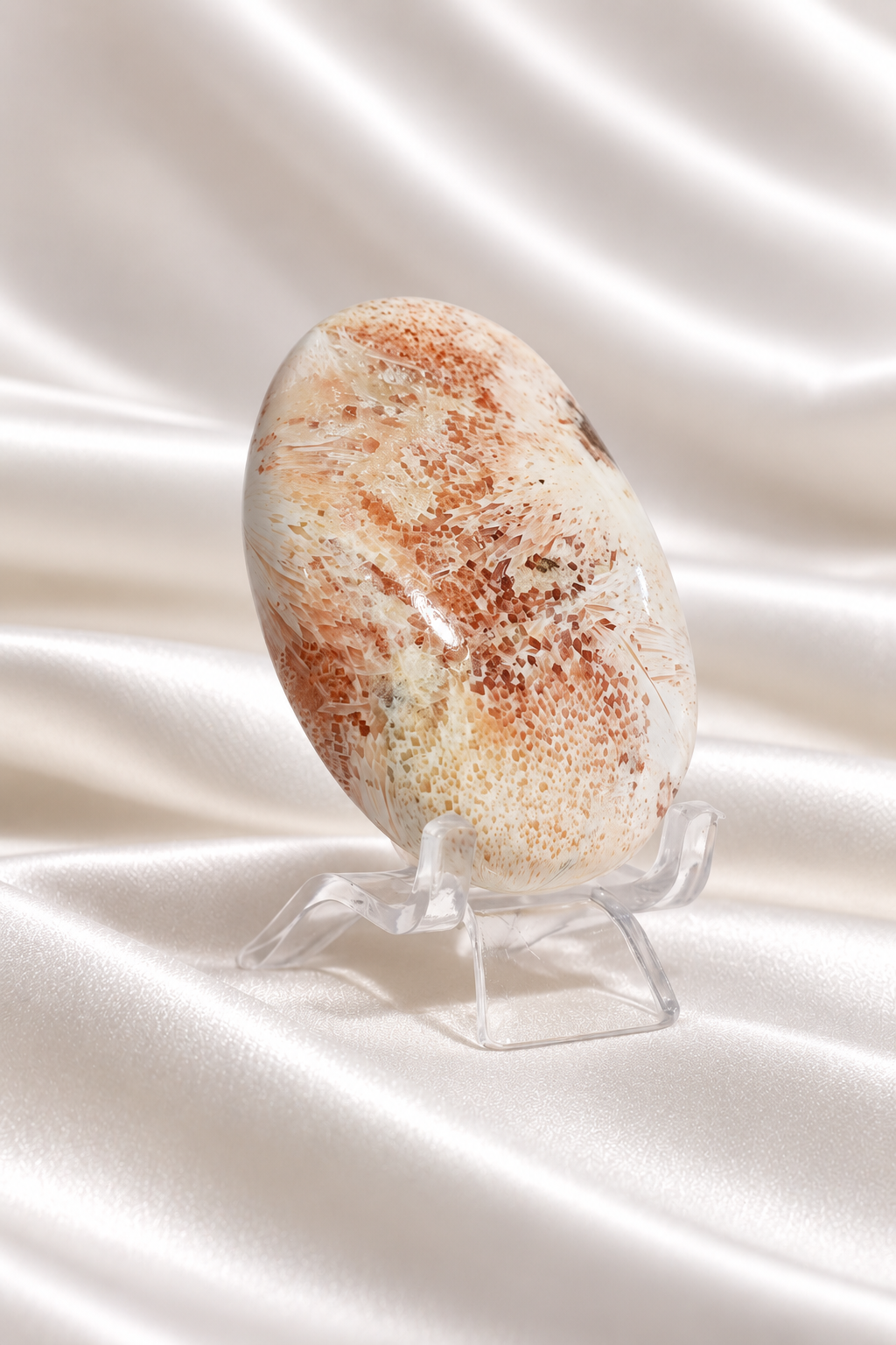 Pink Scolecite Palmstone #10
