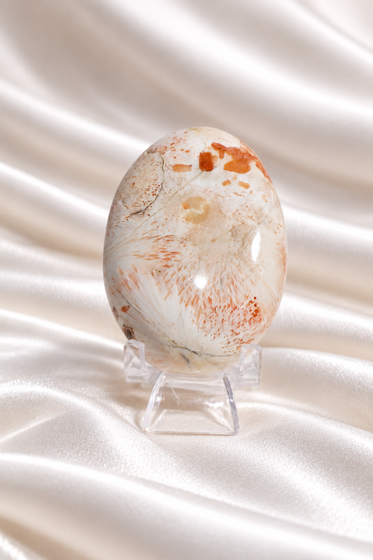 Pink Scolecite Palmstone #10