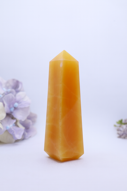 Orange Calcite Obelisks #5