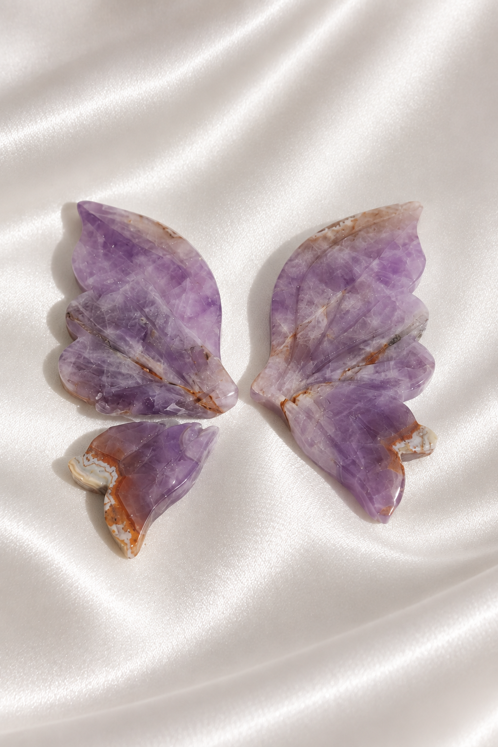 Amethyst Agate Butterfly Wings #14 - Damaged