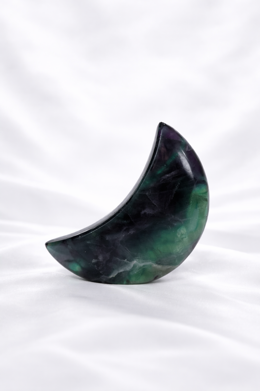 Fluorite Standing Moon #2 - Little Chipped