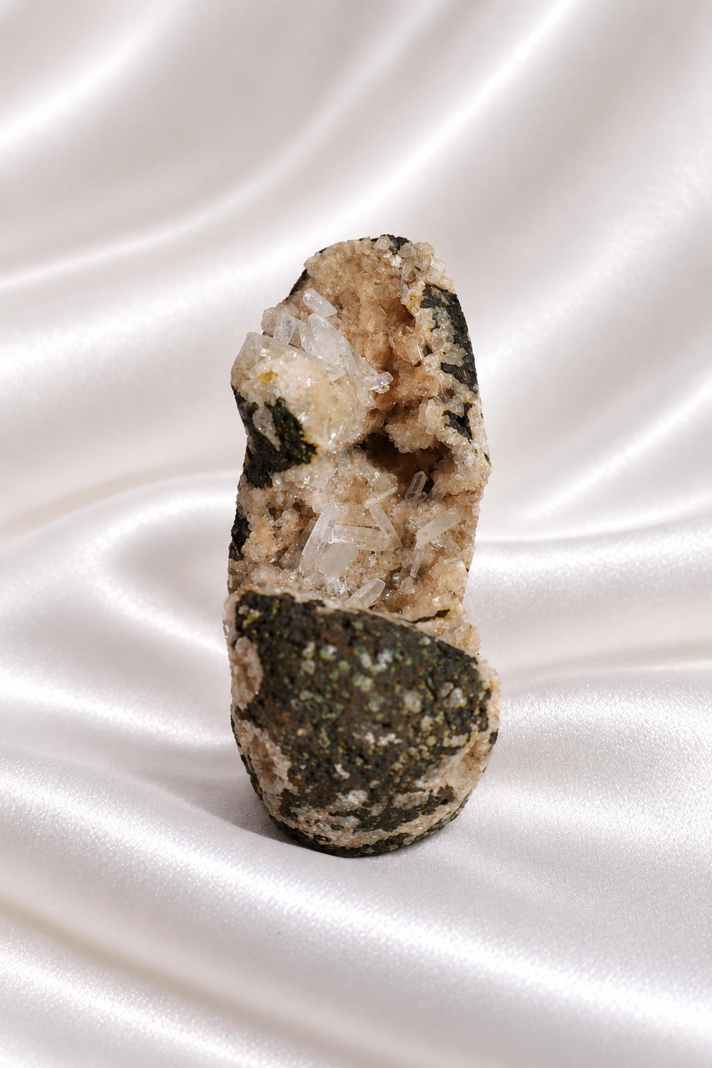 Heulandite withe Calcite Cluster - RARE #5