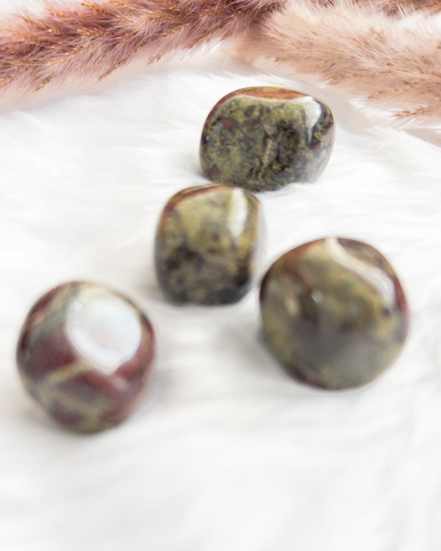 Dragon Blood Jasper Tumbles